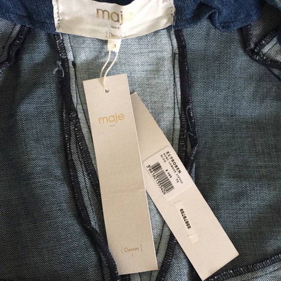 MAJE Patchwork Denim Dress - Picture 8 of 8